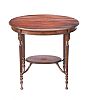 EDWARDIAN MAHOGANY OVAL LAMP TABLE at Ross's Online Art Auctions