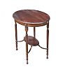 EDWARDIAN MAHOGANY OVAL LAMP TABLE at Ross's Online Art Auctions