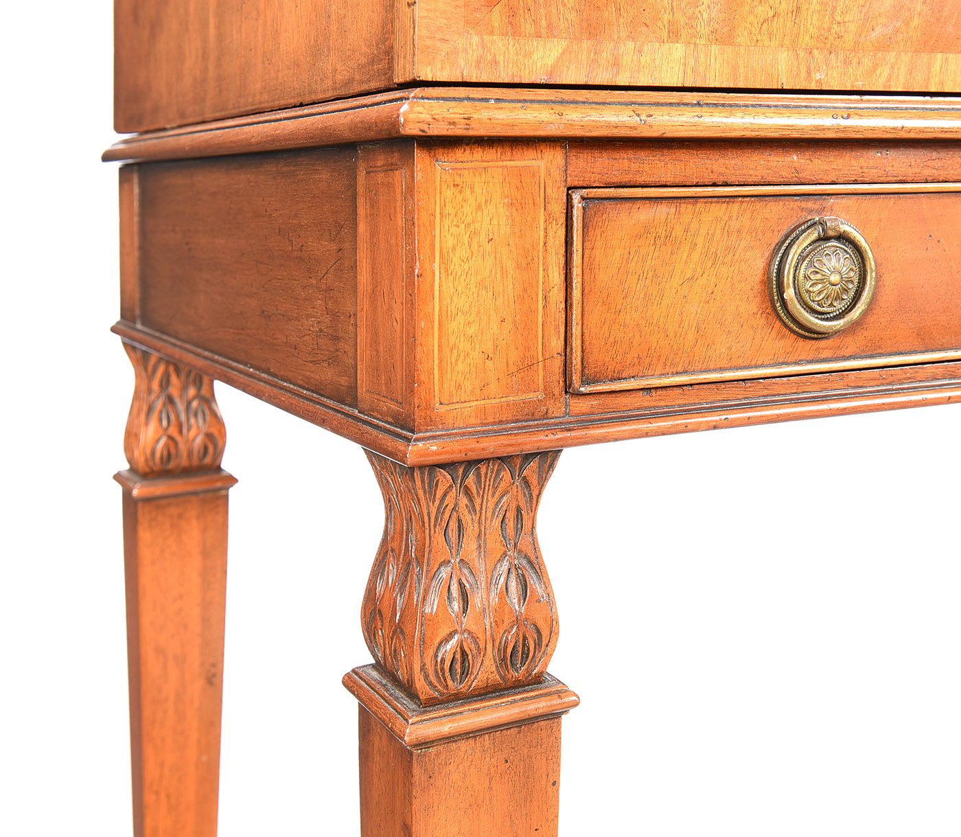 FEATHERED MAHOGANY TWO DOOR DRINKS CABINET at Ross's Online Art Auctions
