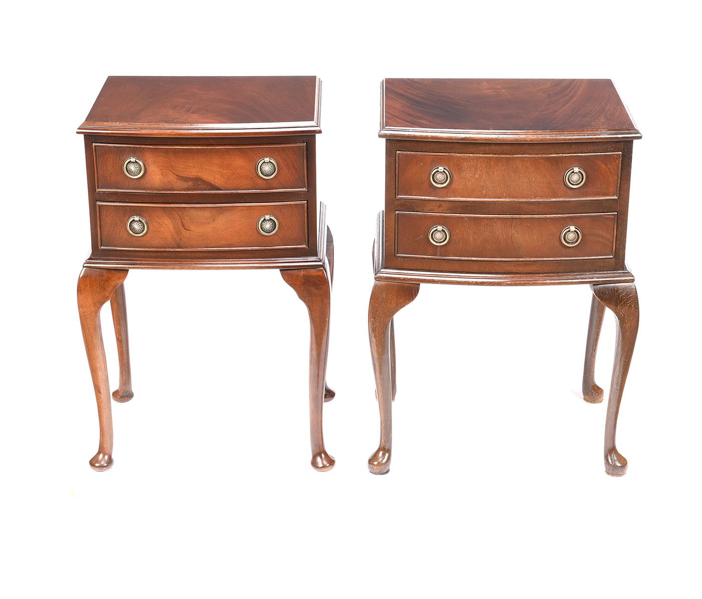 TWO MAHOGANY BEDSIDE PEDESTALS at Ross's Online Art Auctions