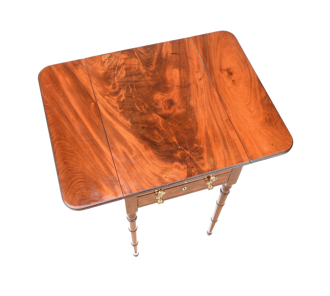 REGENCY MAHOGANY DROP LEAF LAMP TABLE at Ross's Online Art Auctions