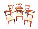 SET OF SIX VICTORIAN MAHOGANY DINING ROOM CHAIRS at Ross's Online Art Auctions
