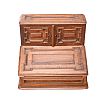 VICTORIAN OLIVE WOOD WRITING BOX at Ross's Online Art Auctions