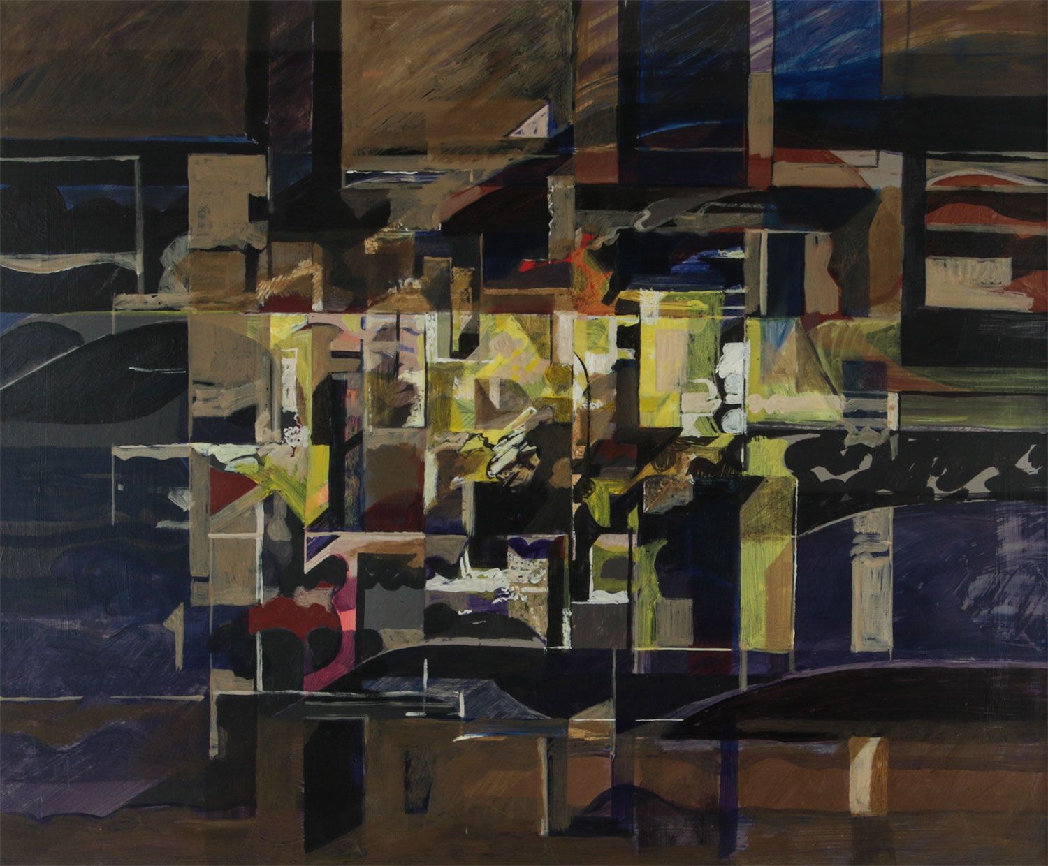 CITY BY NIGHT by David Crone RHA RUA at Ross's Online Art Auctions
