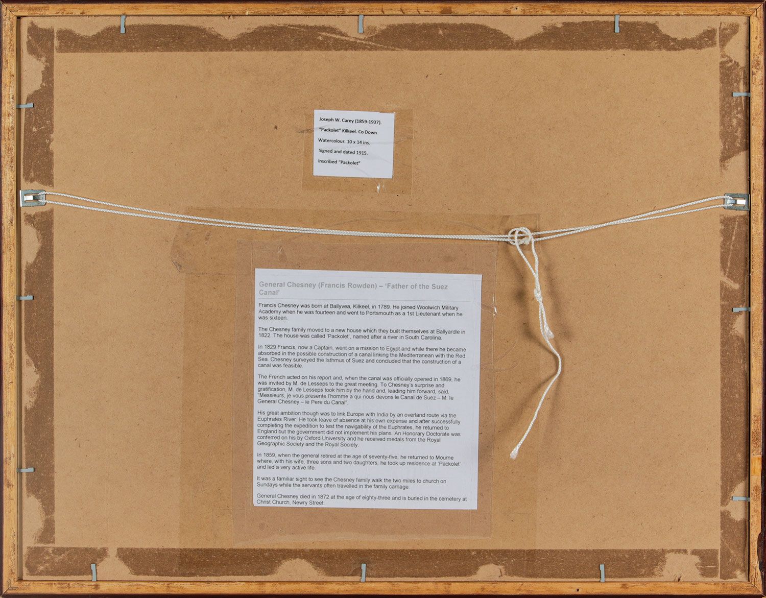 PACKOLET, KILKEEL, CO DOWN by Joseph William  Carey RUA at Ross's Online Art Auctions