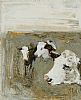 RUMINATING CATTLE by J.B. Vallely at Ross's Online Art Auctions