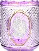 AN ENGRAVED OVER BOHEMIAN AMETHYST GLASS VASE WITH CAMEOS OF CLASSICAL PROFILES at Ross's Online Art Auctions