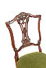 AN EDWARDIAN CARVED MAHOGANY LOW SIDE CHAIR at Ross's Online Art Auctions