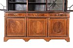 AN EDWARDIAN MAHOGANY & SATINWOOD BANDED SHALLOW LIBRARY BOOKCASE at Ross's Online Art Auctions