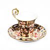 ROYAL CROWN DERBY CHOCOLATE CUPS AND SAUCERS at Ross's Online Art Auctions