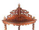 A VICTORIAN ROSEWOOD FOUR TIER CORNER WHATNOT at Ross's Online Art Auctions