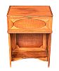 A TWENTIETH CENTURY SMALL SATINWOOD CABINET WITH FOLDING FRONT at Ross's Online Art Auctions