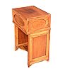 A TWENTIETH CENTURY SMALL SATINWOOD CABINET WITH FOLDING FRONT at Ross's Online Art Auctions