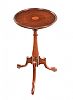 A NINETEENTH CENTURY INLAID MAHOGANY TRIPOD WINE TABLE at Ross's Online Art Auctions