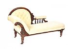 A LATE VICTORIAN BUTTON-BACK CHAISE LONGUE at Ross's Online Art Auctions