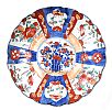 A TWENTIETH CENTURY JAPANESE IMARI PATTERN CHARGER &  A SMALLER DISH at Ross's Online Art Auctions