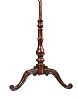 A VICTORIAN MAHOGANY POLE SCREEN ON TRIPOD LEGS at Ross's Online Art Auctions