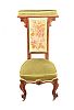 A VICTORIAN MAHOGANY LOW CHAIR at Ross's Online Art Auctions
