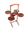 MAHOGANY FOLDING CAKE STAND at Ross's Online Art Auctions