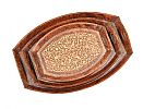 SET OF THREE WALNUT TRAYS at Ross's Online Art Auctions