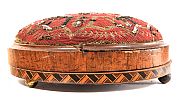 A PAIR OF VICTORIAN BEADWORK CIRCULAR FOOTSTOOLS at Ross's Online Art Auctions