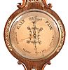 A GEORGIAN ROSEWOOD & MOTHER OF PEARL INLAID WHEEL BAROMETER at Ross's Online Art Auctions