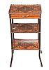 A VICTORIAN EBONY AND INLAID THREE TIER ETAGERE at Ross's Online Art Auctions