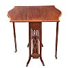 AN EDWARDIAN MAHOGANY & SATINWOOD BANDED SUTHERLAND TABLE at Ross's Online Art Auctions