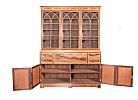 AN EXCEPTIONAL GEORGE III MAHOGANY & SATINWOOD INLAID SECRETAIRE BOOKCASE at Ross's Online Art Auctions