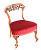 A VICTORIAN MAHOGANY LOW SIDE CHAIR at Ross's Online Art Auctions