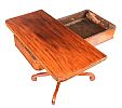 A VICTORIAN MAHOGANY TURNOVER LEAF TEA TABLE at Ross's Online Art Auctions