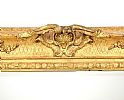 A GILDED CARVED & GESSO RECTANGULAR MIRROR at Ross's Online Art Auctions