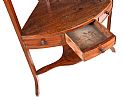 A GEORGE III MAHOGANY CORNER WASHSTAND at Ross's Online Art Auctions