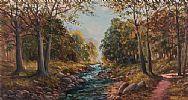 RIVER , TOLLYMORE FOREST by William Yeaman at Ross's Online Art Auctions