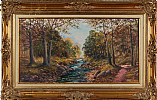 RIVER , TOLLYMORE FOREST by William Yeaman at Ross's Online Art Auctions