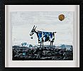 BLUE GOAT AND MOON by Michael Smyth at Ross's Online Art Auctions