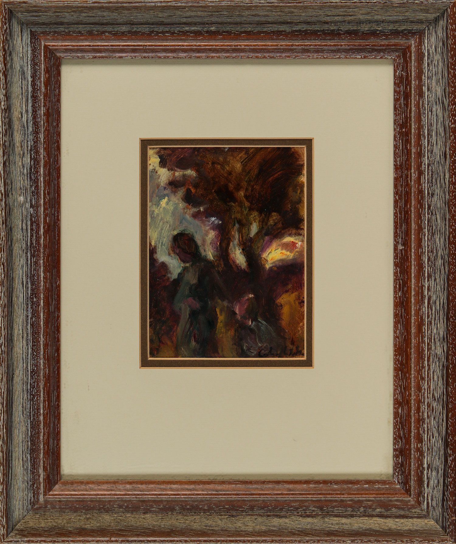 FIGURES IN A LANDSCAPE by Colin Watson RUA at Ross's Online Art Auctions