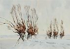 WINTER LANDSCAPE by Wilfred Haughton RUA at Ross's Online Art Auctions