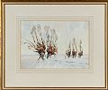 WINTER LANDSCAPE by Wilfred Haughton RUA at Ross's Online Art Auctions