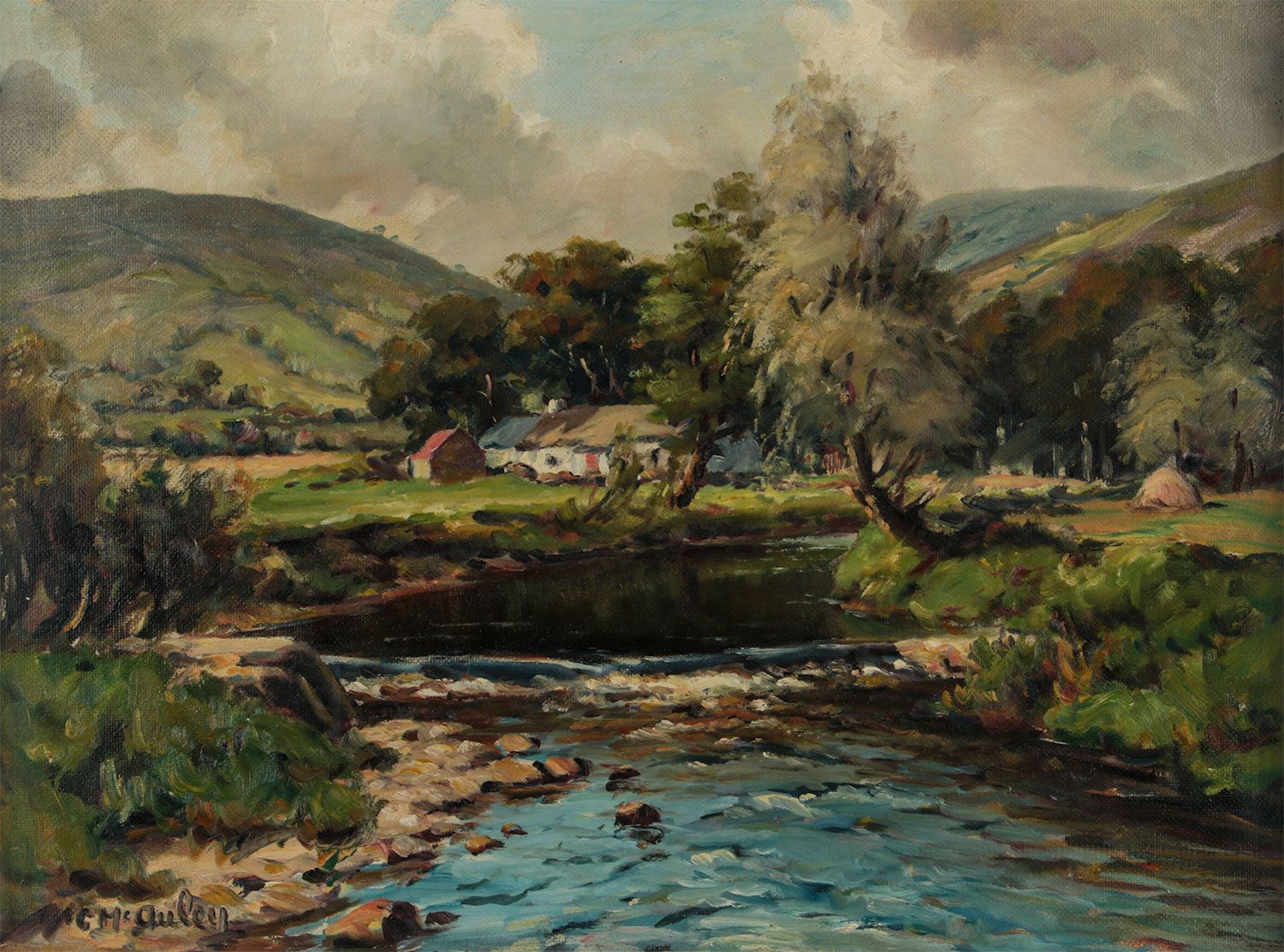 IN GLENDUN COUNTY ANTRIM by Charles McAuley at Ross's Online Art Auctions