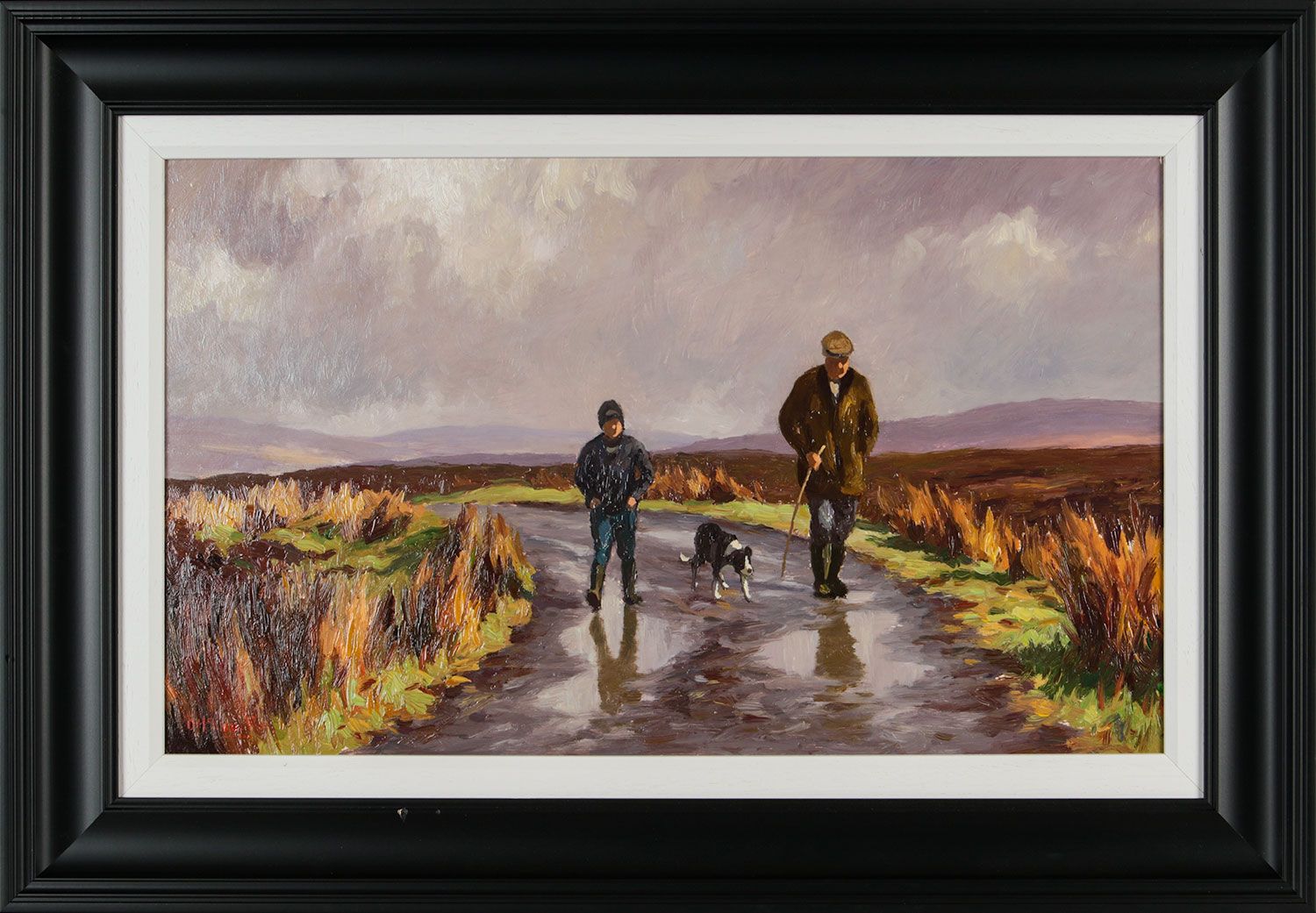 WALKING IN THE GLENS by Donal McNaughton at Ross's Online Art Auctions
