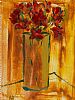 STILL LIFE, RED FLOWERS by Harry C. Reid HRUA at Ross's Online Art Auctions