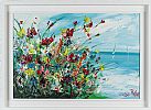 FLOWERS BY THE SHORE by Lorna Millar at Ross's Online Art Auctions