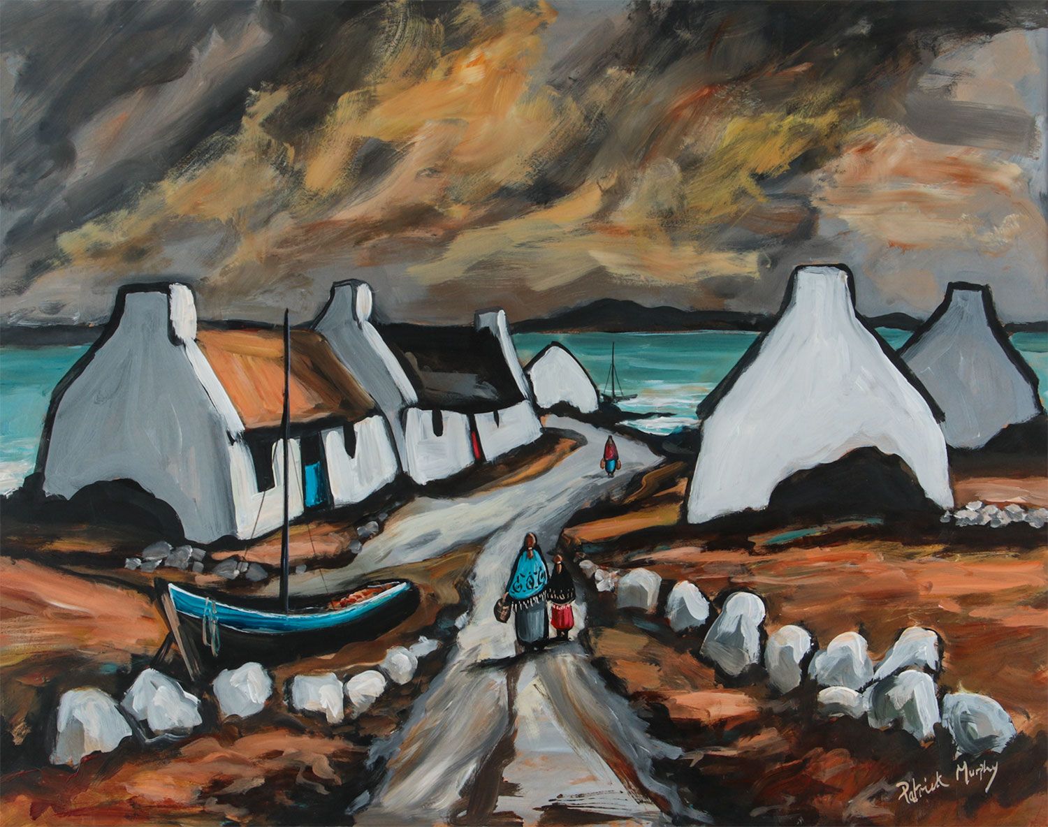 ROUNDSTONE, COUNTY GALWAY by Patrick Murphy at Ross's Online Art Auctions