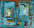 DESERTED HOUSE (BLUE) by Selma McCormack at Ross's Online Art Auctions