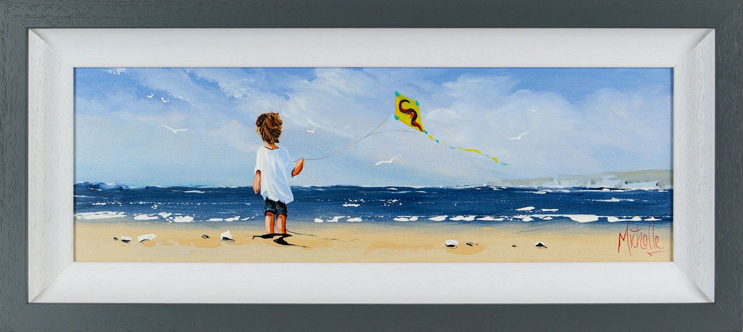 THE YELLOW KITE by Michelle Carlin at Ross's Online Art Auctions