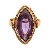 ANTIQUE GOLD AMETHYST RING at Ross's Online Art Auctions