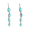 STERLING SILVER TURQUOISE EARRINGS at Ross's Online Art Auctions