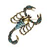 COSTUME SCORPION BROOCH at Ross's Online Art Auctions