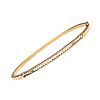 9CT GOLD DIAMOND BANGLE at Ross's Online Art Auctions